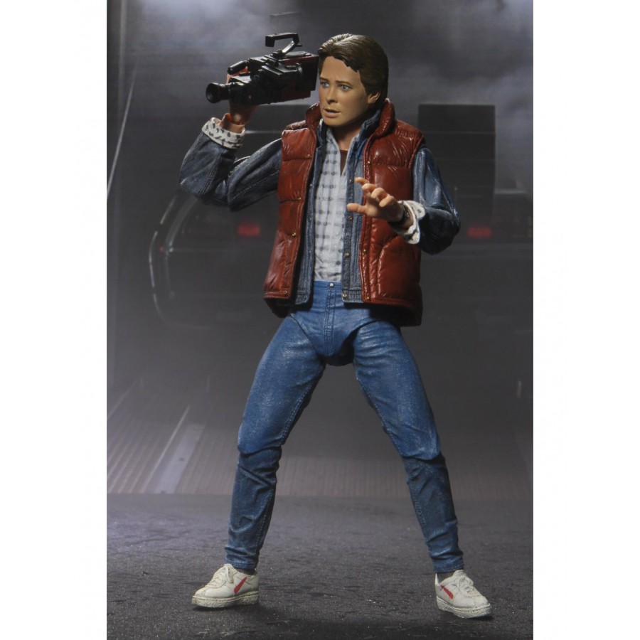 FIGURA Ultimate MARTY McFLY 18cm Da PART 1 Ritorno Al Futuro Originale